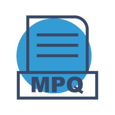 Vektör MPQ dosya simgesi