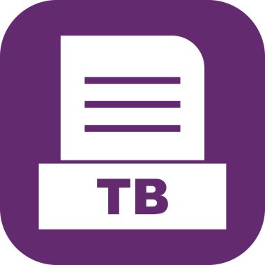 Vektör TB dosya simgesi