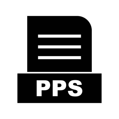 Vektör PPS dosya simgesi