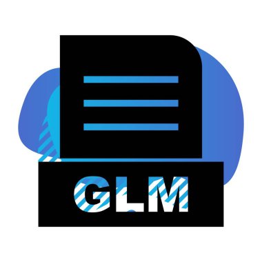 Vektör GLM dosya simgesi