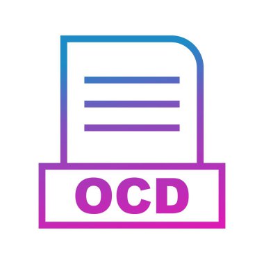 Vektör OCD dosya simgesi 