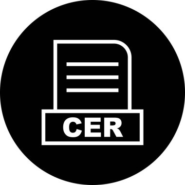 Vektör CER dosya simgesi