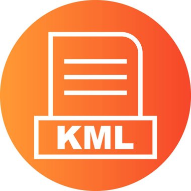 Vektör KML dosya simgesi