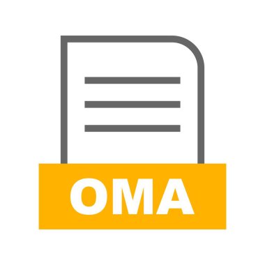 Vektör OMA dosya simgesi