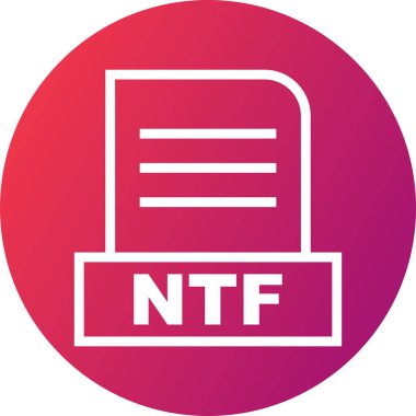 Vektör NTF dosya simgesi