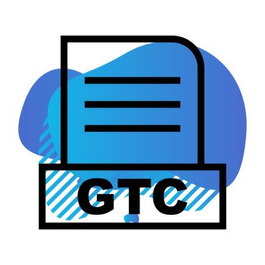 Vektör GTC dosya simgesi