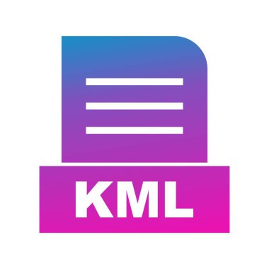 Vektör KML dosya simgesi