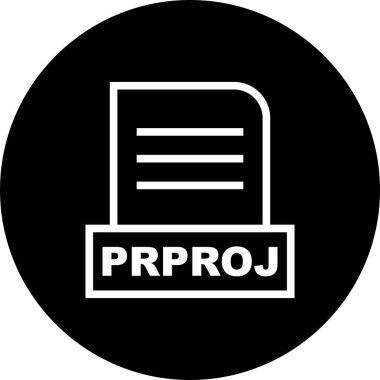  Vektör PRPROJ dosya simgesi