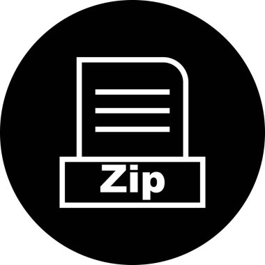 Vektör Zip dosya simgesi 