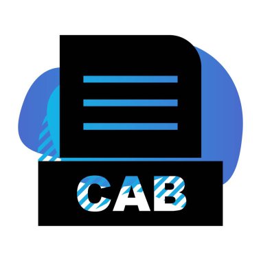 Vektör CAB dosya simgesi