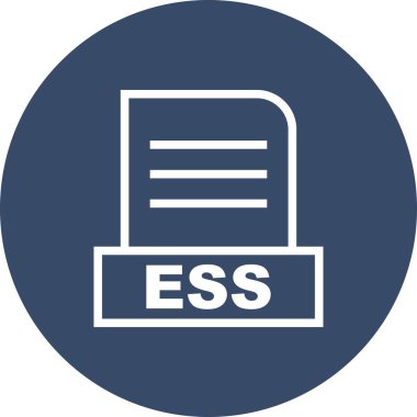 Vektör ESS dosya simgesi