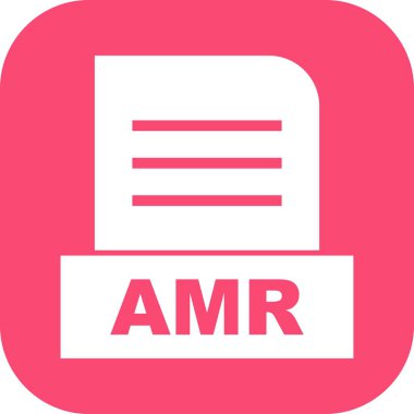 Vektör AMR dosya simgesi