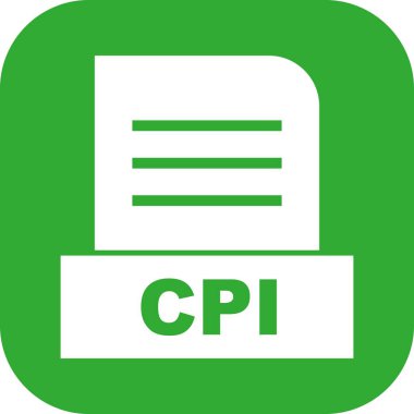 Vektör CPI dosya simgesi