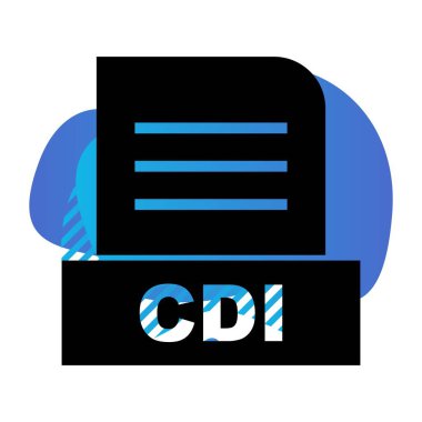 Vektör CDI dosya simgesi