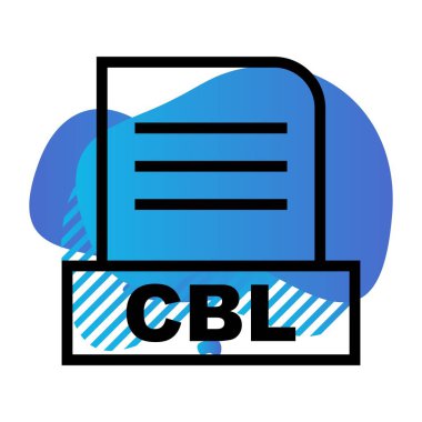 Vektör CBL dosya simgesi