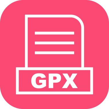  Vektör GPX dosya simgesi