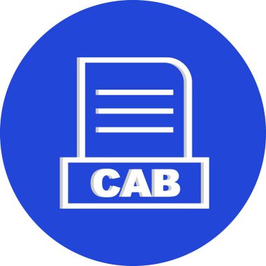 Vektör CAB dosya simgesi