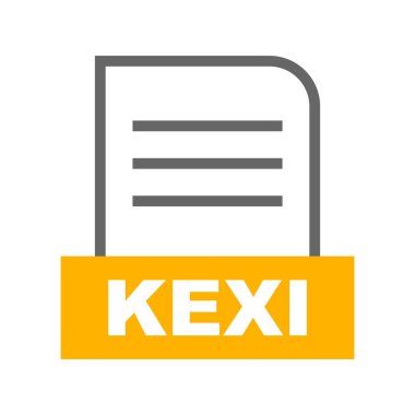 Vektör KEXI dosya simgesi