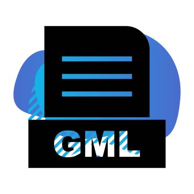 Vektör GML dosya simgesi