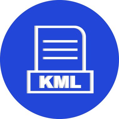 Vektör KML dosya simgesi