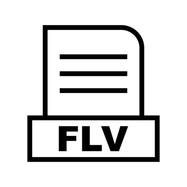 Vektör FLV dosya simgesi