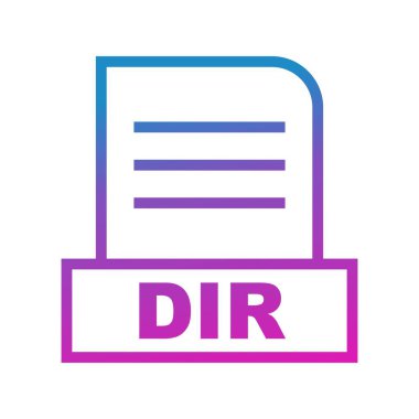 Vektör DIR dosya simgesi
