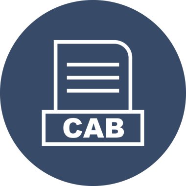 Vektör CAB dosya simgesi