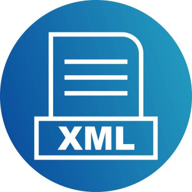 Vektör XML dosya simgesi