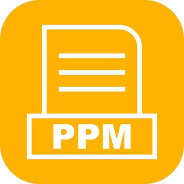 Vektör PPM dosya simgesi 