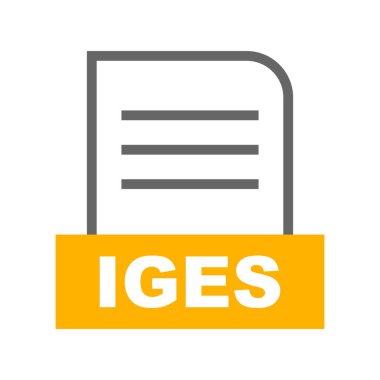  Vektör IGES dosya simgesi