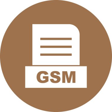 Vektör GSM dosya simgesi
