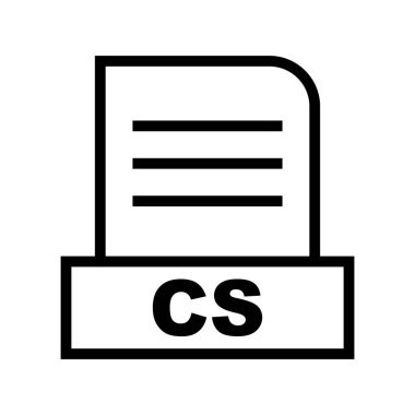 Vektör CS dosya simgesi 