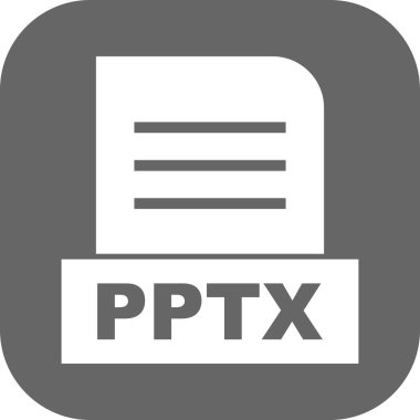 Vektör PPTX dosya simgesi