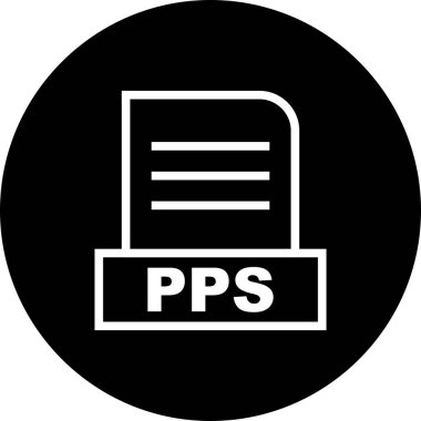 Vektör PPS dosya simgesi