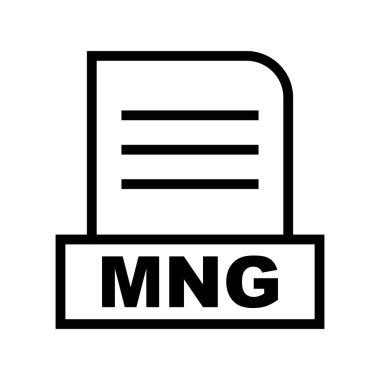 Vektör MNG dosya simgesi
