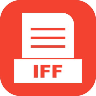 Vektör IFF dosya simgesi 
