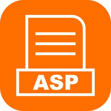 Vektör ASP dosya simgesi
