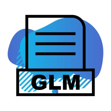 Vektör GLM dosya simgesi
