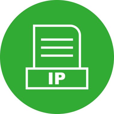 Vektör IP dosya simgesi