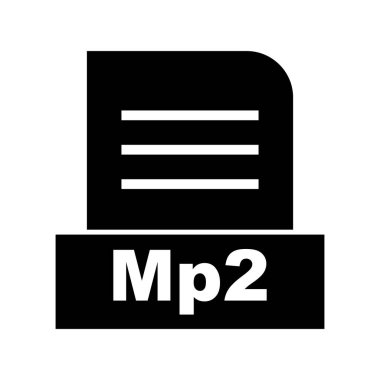  Vektör MP2 dosya simgesi