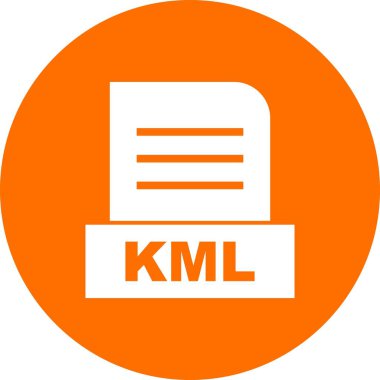 Vektör KML dosya simgesi