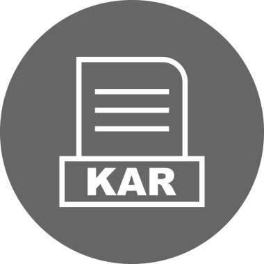 Vektör KAR dosya simgesi