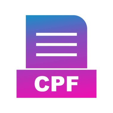 Vektör CPF dosya simgesi 