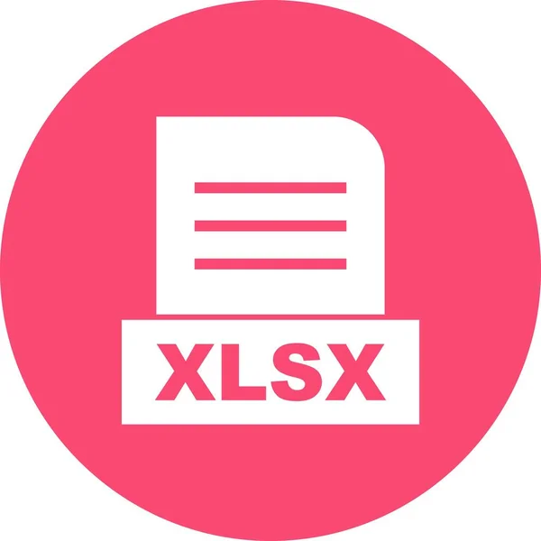 Icono Del Archivo Vector Xlsx — Vector de stock