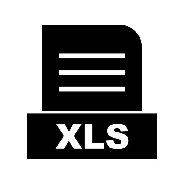 Vector Xls Dateisymbol — Stockvektor