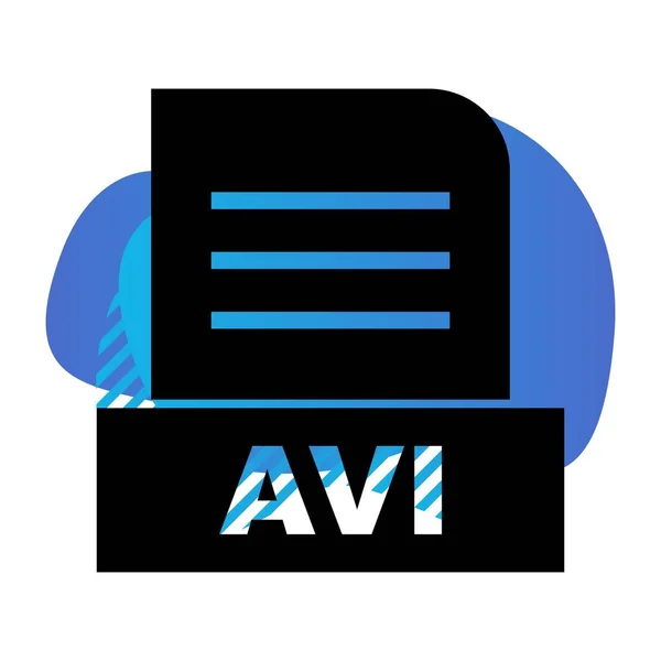 Vektor Avi Dateisymbol — Stockvektor