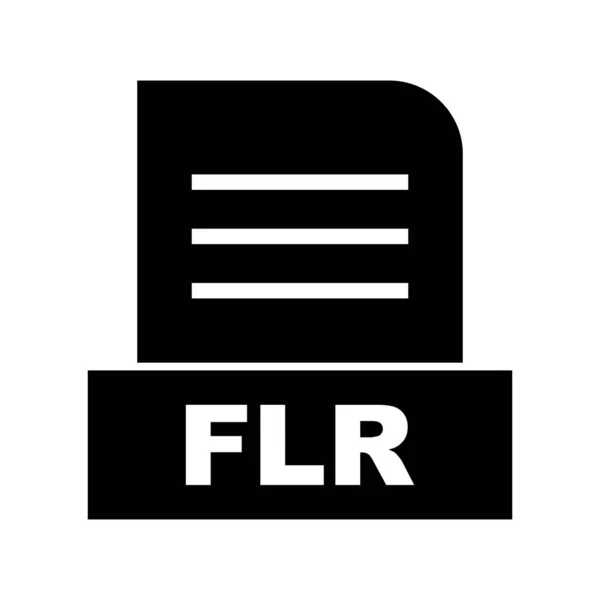 Vector Flr File Icon — Stock Vector