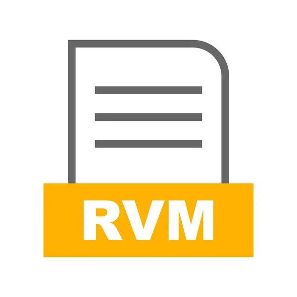 Vector Icono Archivo Rvm — Archivo Imágenes Vectoriales