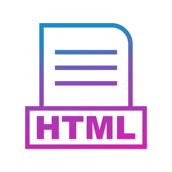 Εικονίδιο Αρχείου Vector Html — Διανυσματικό Αρχείο