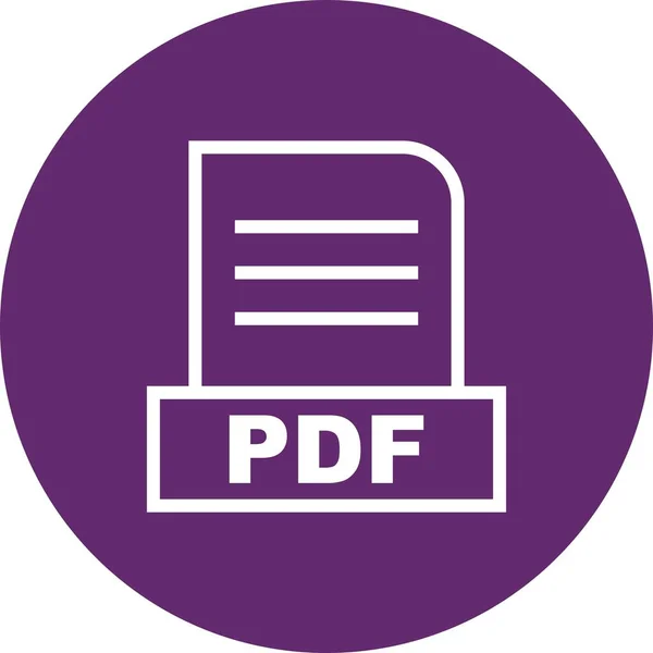 Vektorsymbol Für Pdf Dateien — Stockvektor